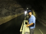 Tom im Kanaltunnel bei Besanon