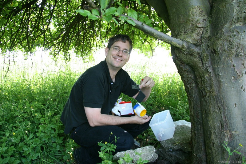 Tom Weilenmann bei Geocaching in Puttgarden