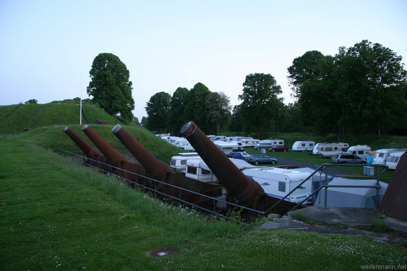 Kanonen auf dem Zeltplatz in Kopenhagen