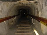 Erster Teil des Gangs zur K�nigskamer der Cheopspyramide ..�