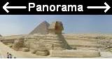 Panorame der Anlage bei der Sphinx von Gizeh