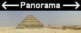 Panoramaaufnahme der Tempelanlage und der Stufenpyramide ..�