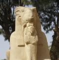 Widder-Sphinge vor dem Eingang des Karnak Tempels