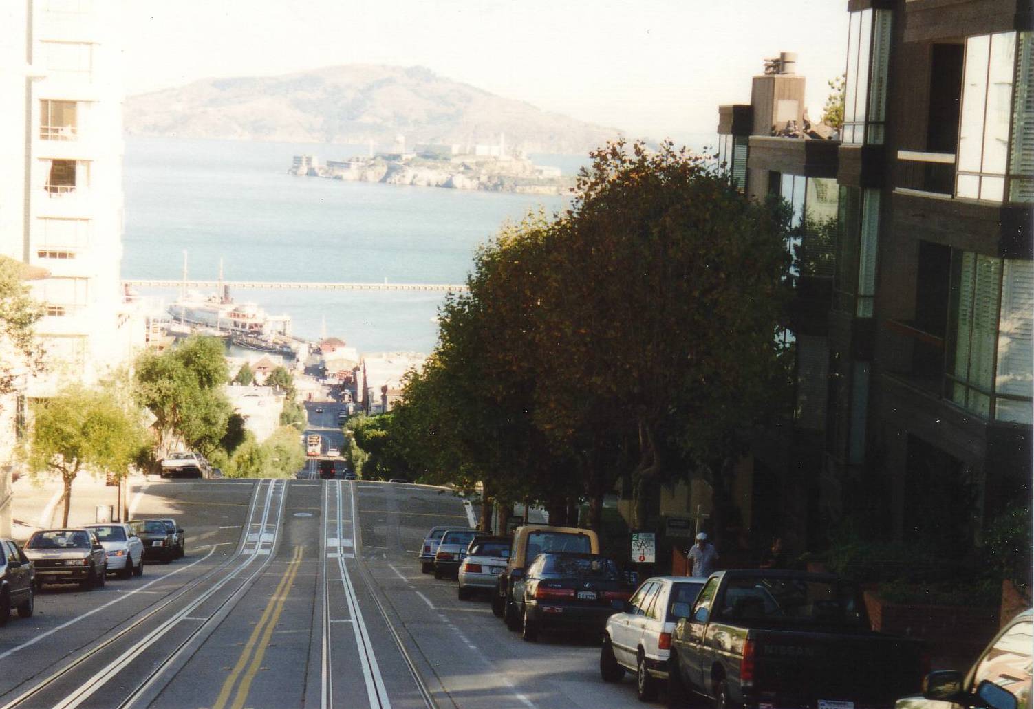 Aussicht auf die Bucht von San Francisco mit dem ber&uuml;hm.....