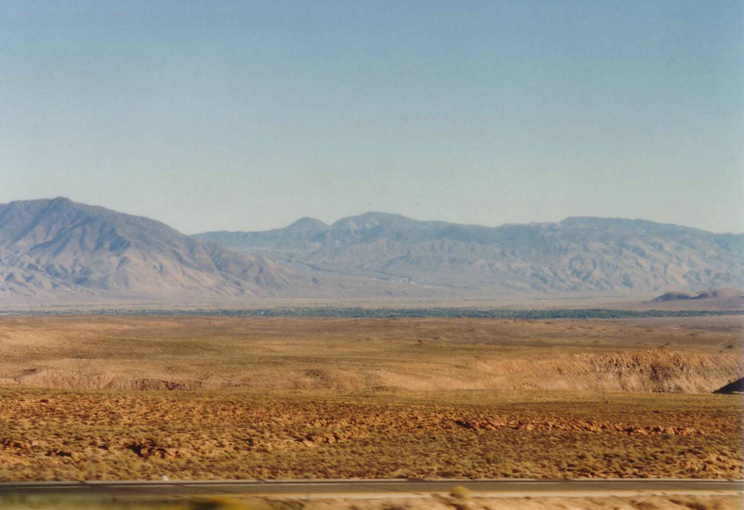 Auf dem Weg vom Yosemite Nationasl Park zum Death Valley