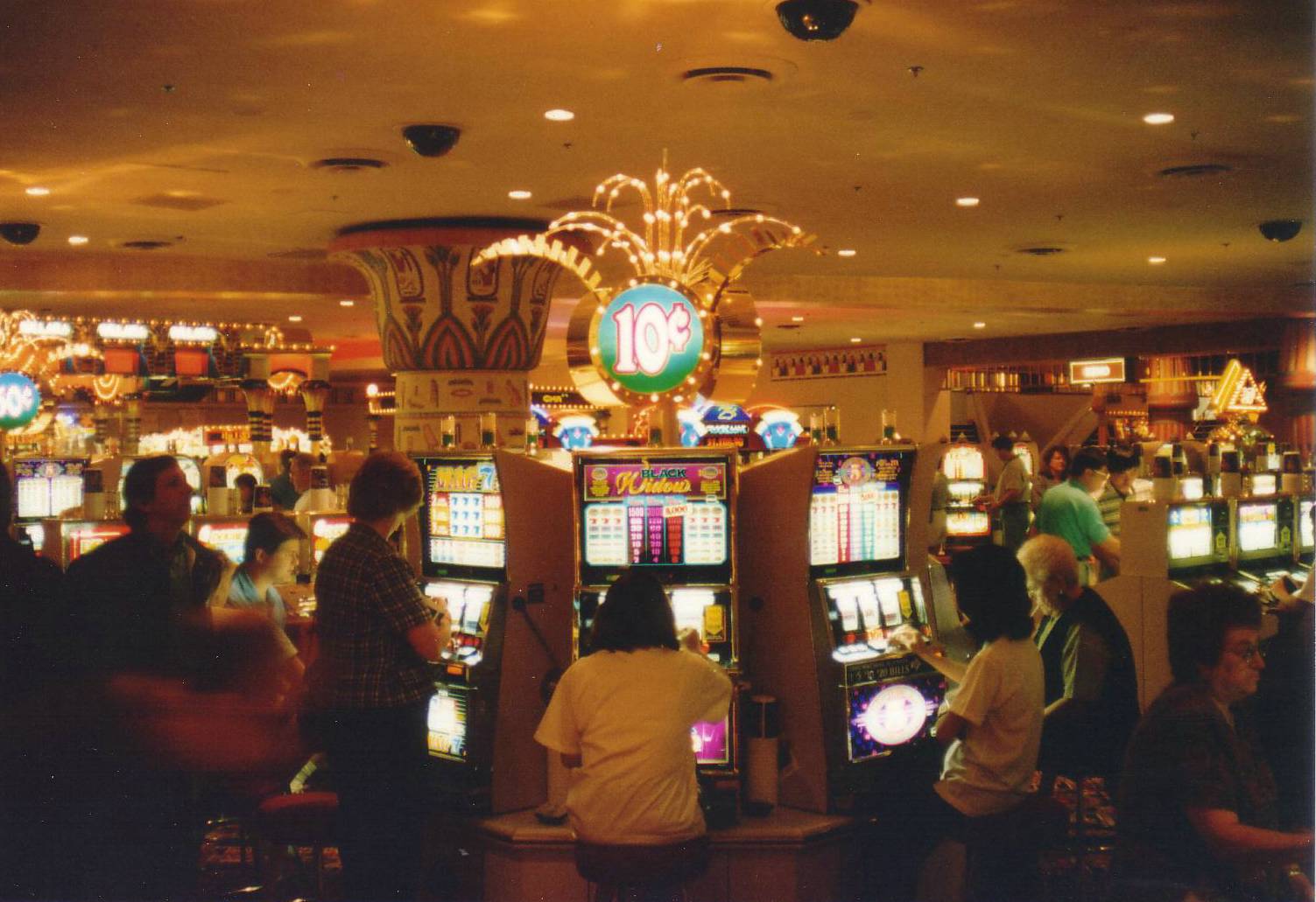 Das Kasino unseres Hotels (Luxor)  in Las Vegas