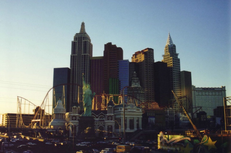 Das neue New York New York Hotel in Las Vegas mit .....