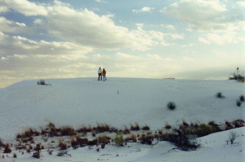 Stefan und J&uuml;rg im White Sands National Monument