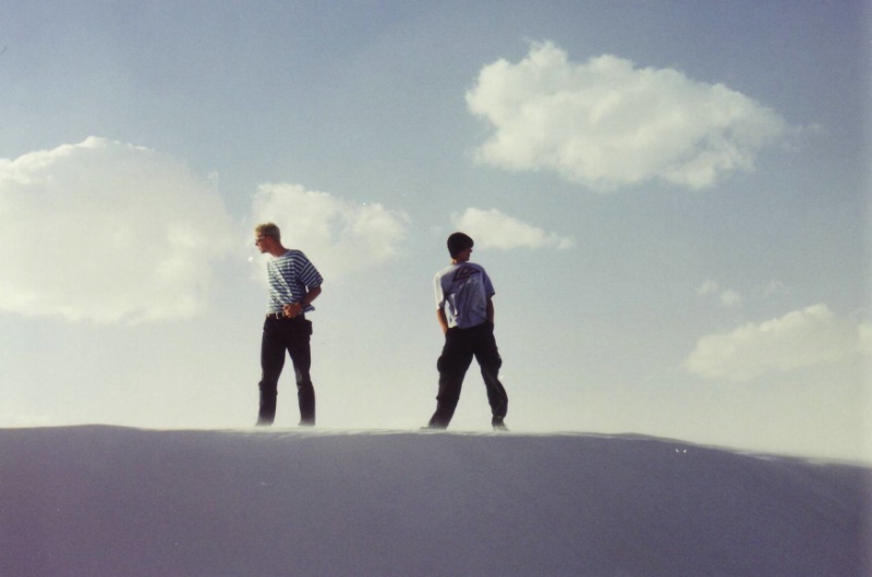 Stefan und Eliha im White Sands National Monument