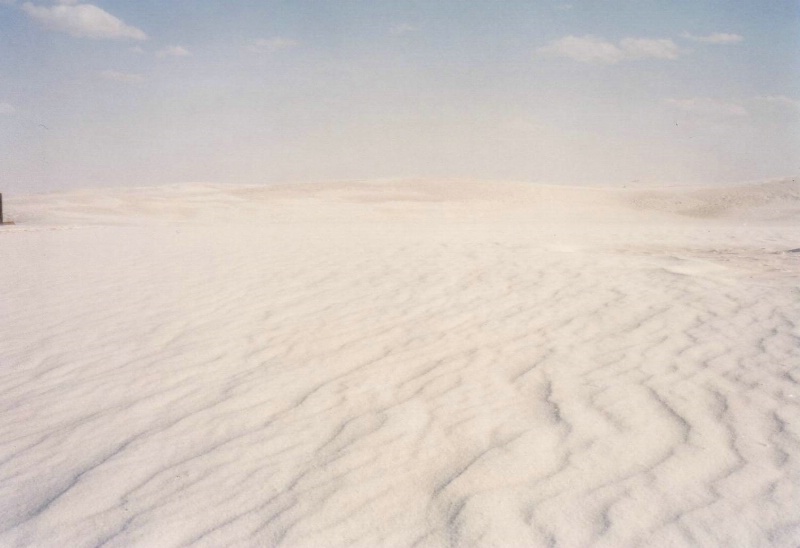 Weisse Sandd&uuml;nen soweit das Auge reicht im White S.....